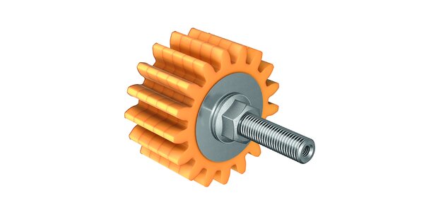 Schmierzahnrad geradverzahnt, Schmierstoffzufuhr axial