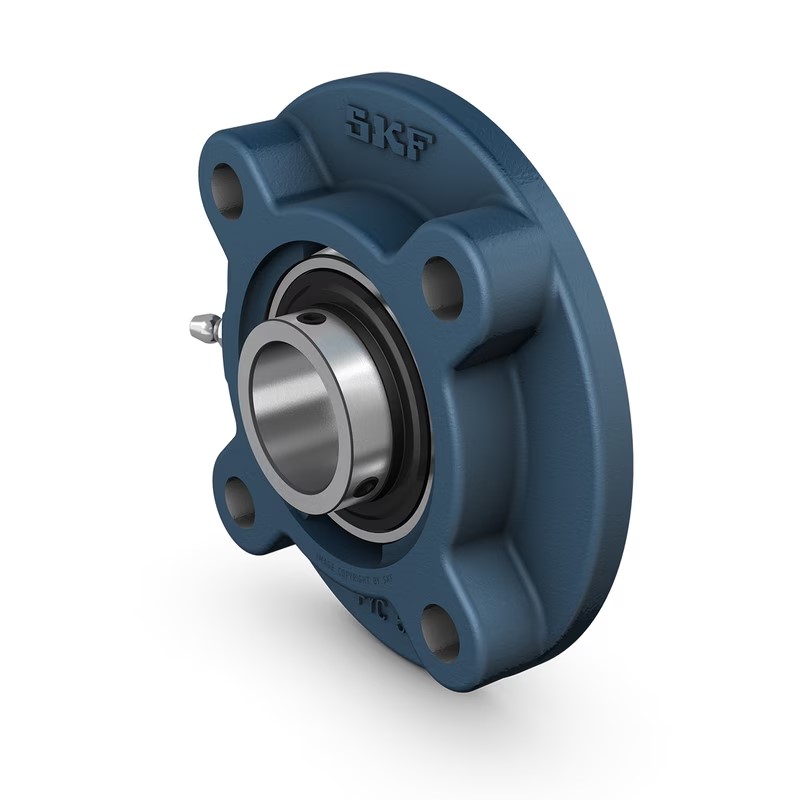 SKF-Palier complet à billes à applique ronde avec blocage par vis, palier en fonte, JIS