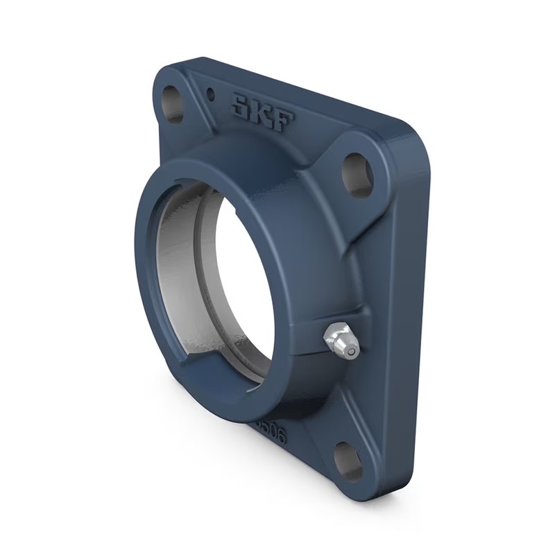 SKF-Gehäuse mit quadratischem Flansch, für Spannringlager, Gusseisen
