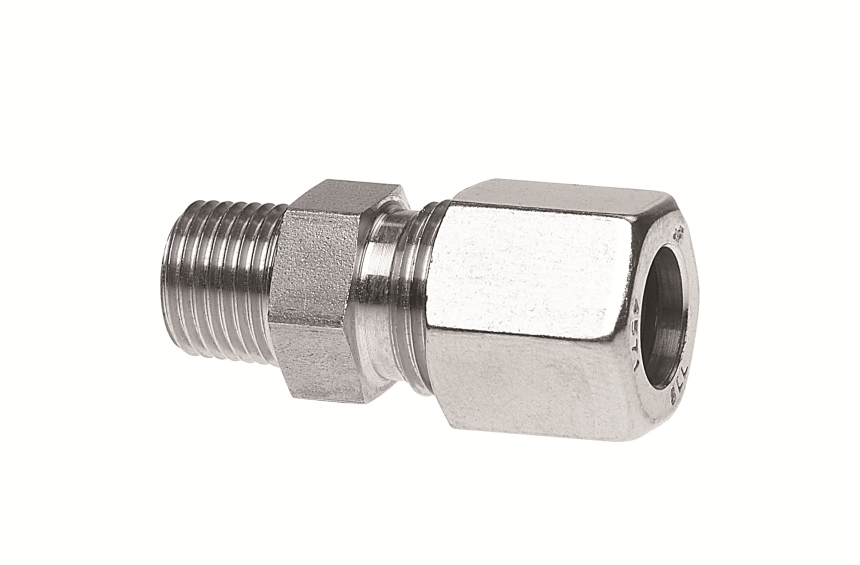 Schneidring-Verschraubung R1/8a f&amp;#252;r a&amp;#216; 8 mm gerade  (Edelstahl)