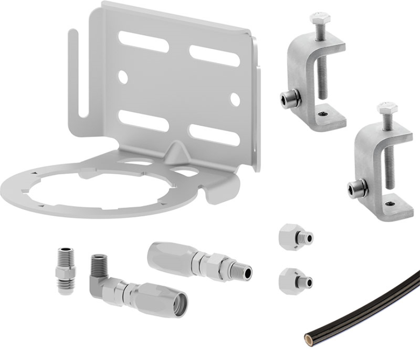 INSTALLATION KIT ULTRA Standard Duty 1-point  65 mm beam clamp mount incl. 5 m hose
