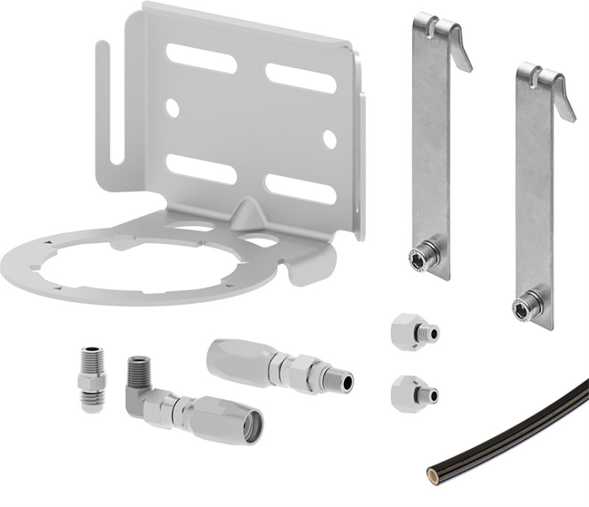 INSTALLATION KIT ULTRA Standard Duty 1-point  cage hanger mount incl. 5 m hose
