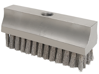 Schmierbürste bis +350 °C 100 x 30 mm G1/4i  Anschlussgewinde oben