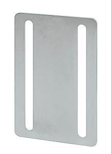 Plaque de montage 110 x 70 x 2,5 mm  distance entre les trous 45 mm