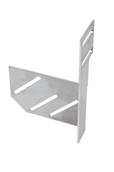 Halter links für Schmierbürste für Grossketten  (Edelstahl)