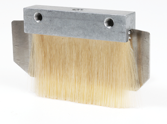 Schmierbürste für Grossketten bis +180 °C mit Gewindebohrung M6  (Alu / Pekalon)