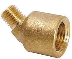 Winkel 45° M8x1a x G1/4i  (Messing)