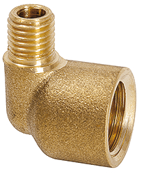 Winkel 90° M8x1a x G1/4i  (Messing)