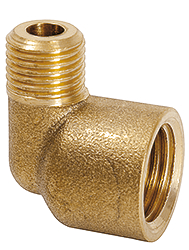 Winkel 90° M10x1a x G1/4i  (Messing)