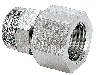 Tube connector G1/4 female for tube oØ 8 mm (stainless steel)