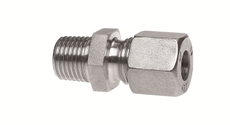 Schneidring-Verschraubung R1/4a für aØ 8 mm gerade  (Edelstahl)