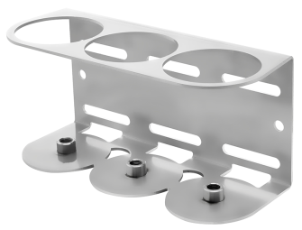 Support de montage triple STAR Heavy Duty forme C G1/4i (Inox)