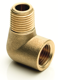 Winkel 90° R1/8a x G1/4i  (Messing)