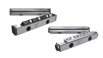 Precision rails with cross roller assemblies