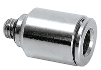 Schlauchanschluss M5a f&amp;#252;r Schlauch a&amp;#216; 6 mm gerade  (Messing vernickelt)