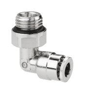 Schlauchanschluss G1/4a f&amp;#252;r Schlauch a&amp;#216; 6 mm 90&amp;#176; - drehbar  (Messing vernickelt)