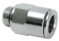 Schlauchanschluss G1/8a f&amp;#252;r Schlauch a&amp;#216; 8 mm gerade  (Messing vernickelt)