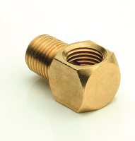 Angle 90&amp;#176; R1/4 male x G1/4 female square  (brass)