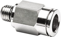 Schlauchanschluss M8x1a f&amp;#252;r Schlauch a&amp;#216; 8 mm gerade  (Messing vernickelt)