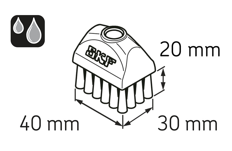 Schmierstoffbürste 3x4cm