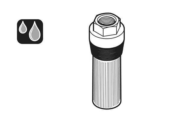 Runde Schmierstoffbürste