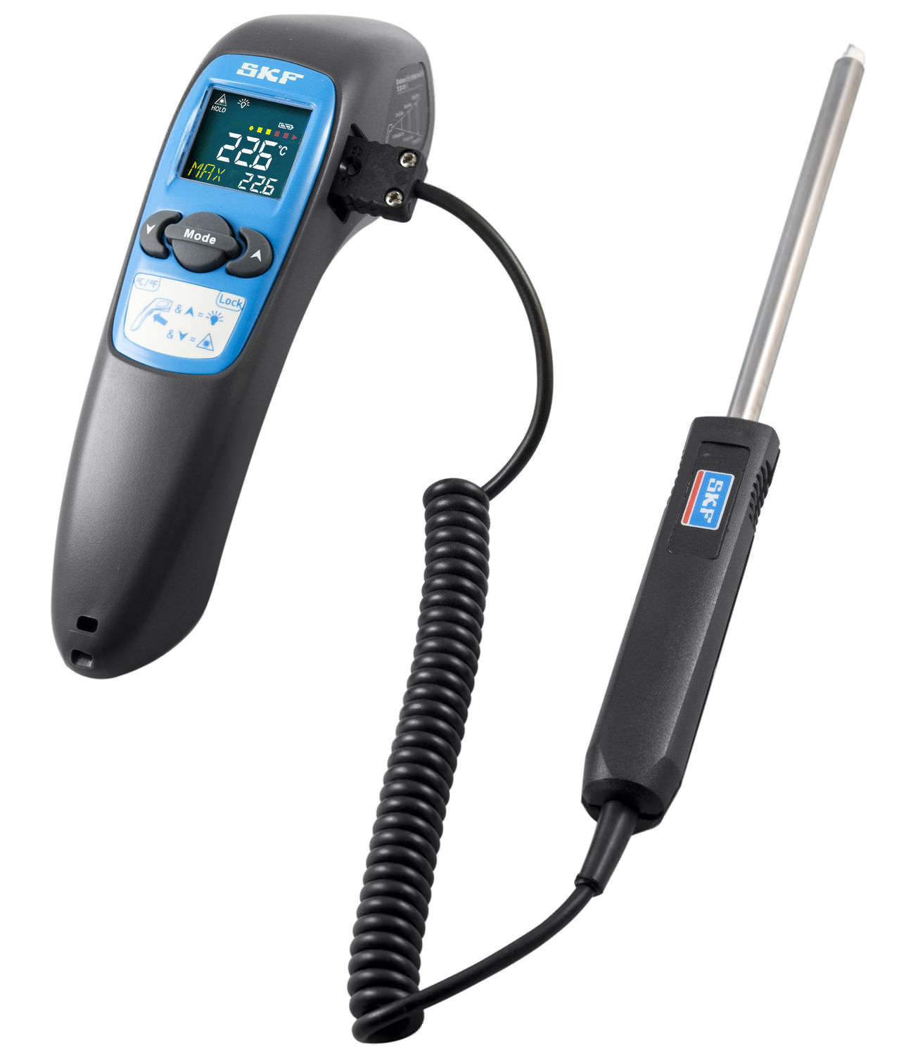 Infrarot- und Kontakt-Thermometer 