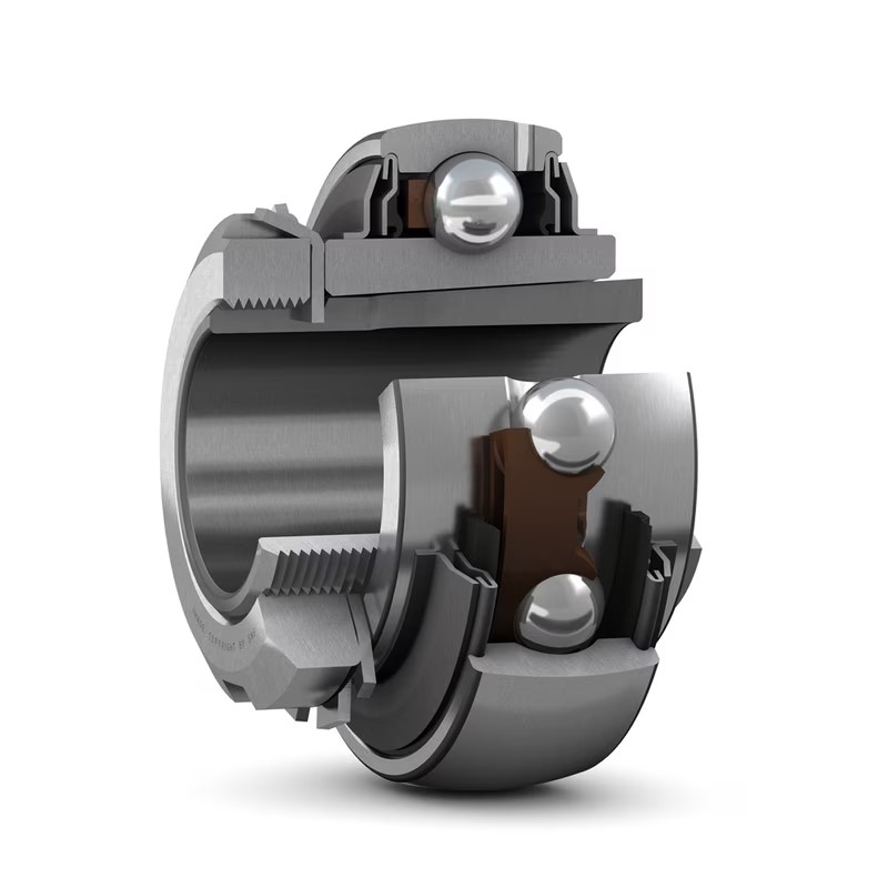 SKF-Insert bearing with tapered bore and adapter sleeve locking