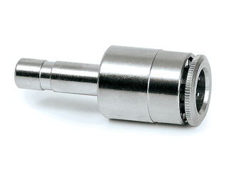 Adaptateur pour flexible e&#216; 6 mm vers e&#216; 8 mm  (nickel&#233; laiton)