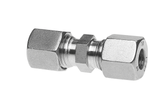 Cutting ring coupling straight - connector for o&#216; 8 mm  (stainless steel)