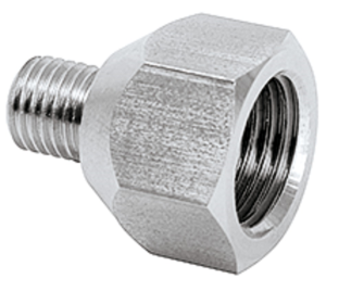 104876 Reducer M6 male x G1/4 female  (stainless steel)