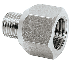 104879 Reducer M10x1 male x G1/4 female  (stainless steel)