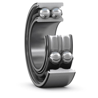 Double row angular contact ball bearing with seals or shields