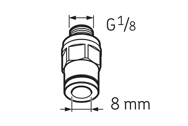 SCHLAUCH-ANSCHLUSSNIPPEL